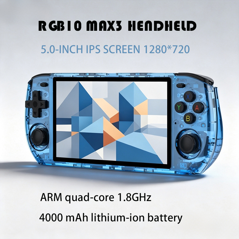 Retro Handheld Console Linux Ips Screen - RGB10 MAX3 5.0-Inch IPS Screen 1280*720
