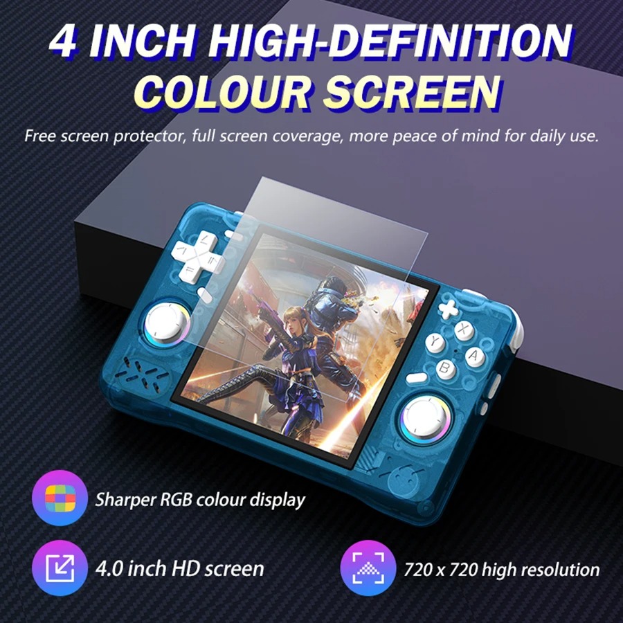 Retro Handheld Console Linux Ips Screen - XF40H Retro Handheld Video Game Console,