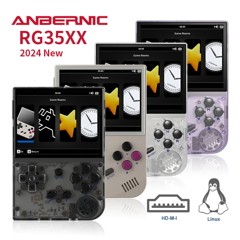 Retro Game Console Hdmi Tv Output - ANBERNIC 2024 New RG35XX Retro Handheld