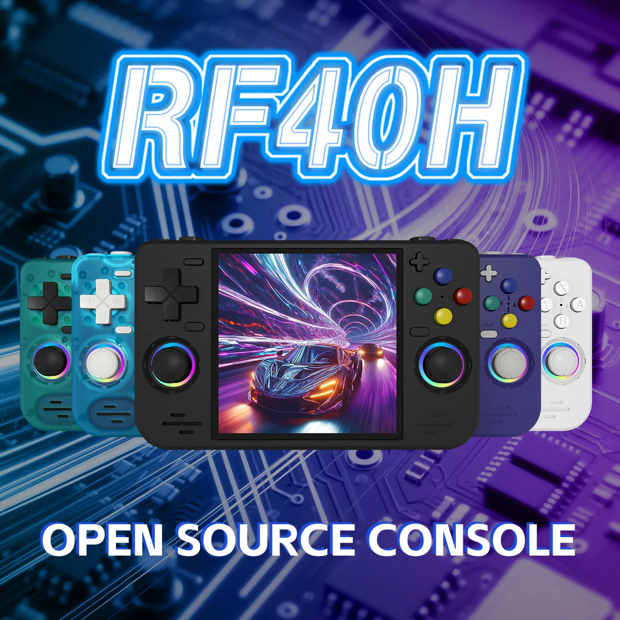 Open Source Retro Game Console 4 Inch - RF40H Handheld Game Console 4-inch High-definition