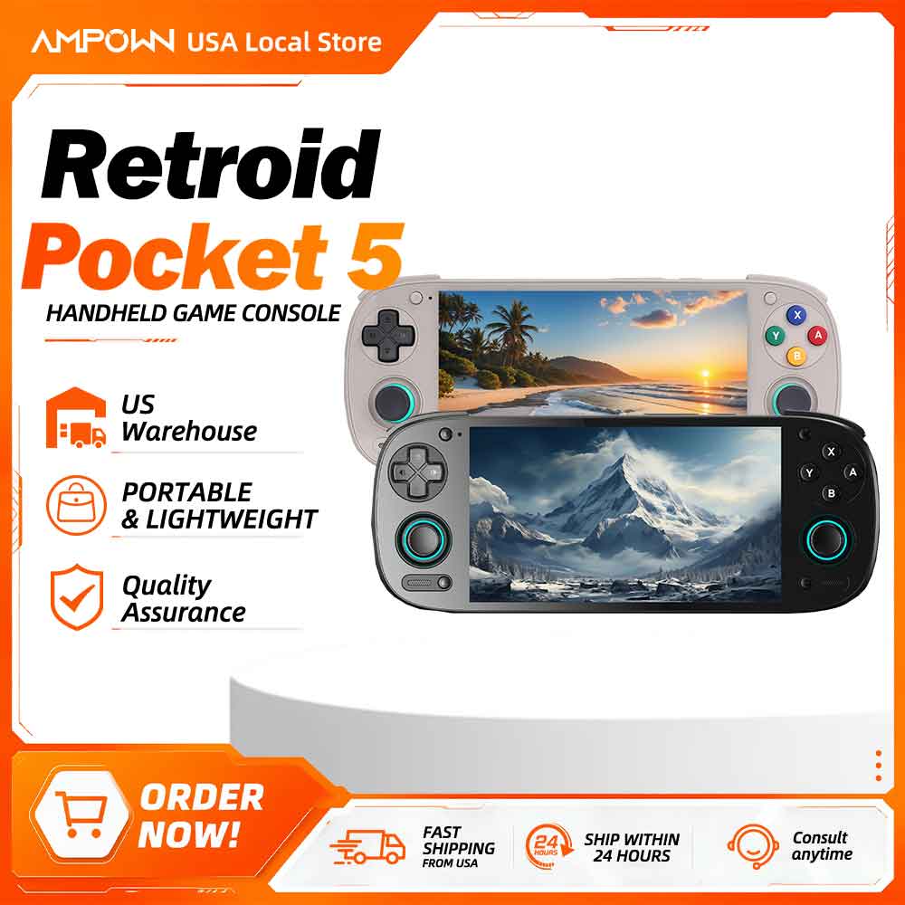 Android Retro Gaming Handheld Oled - Retroid Pocket 5 SD865 Gaming Handheld