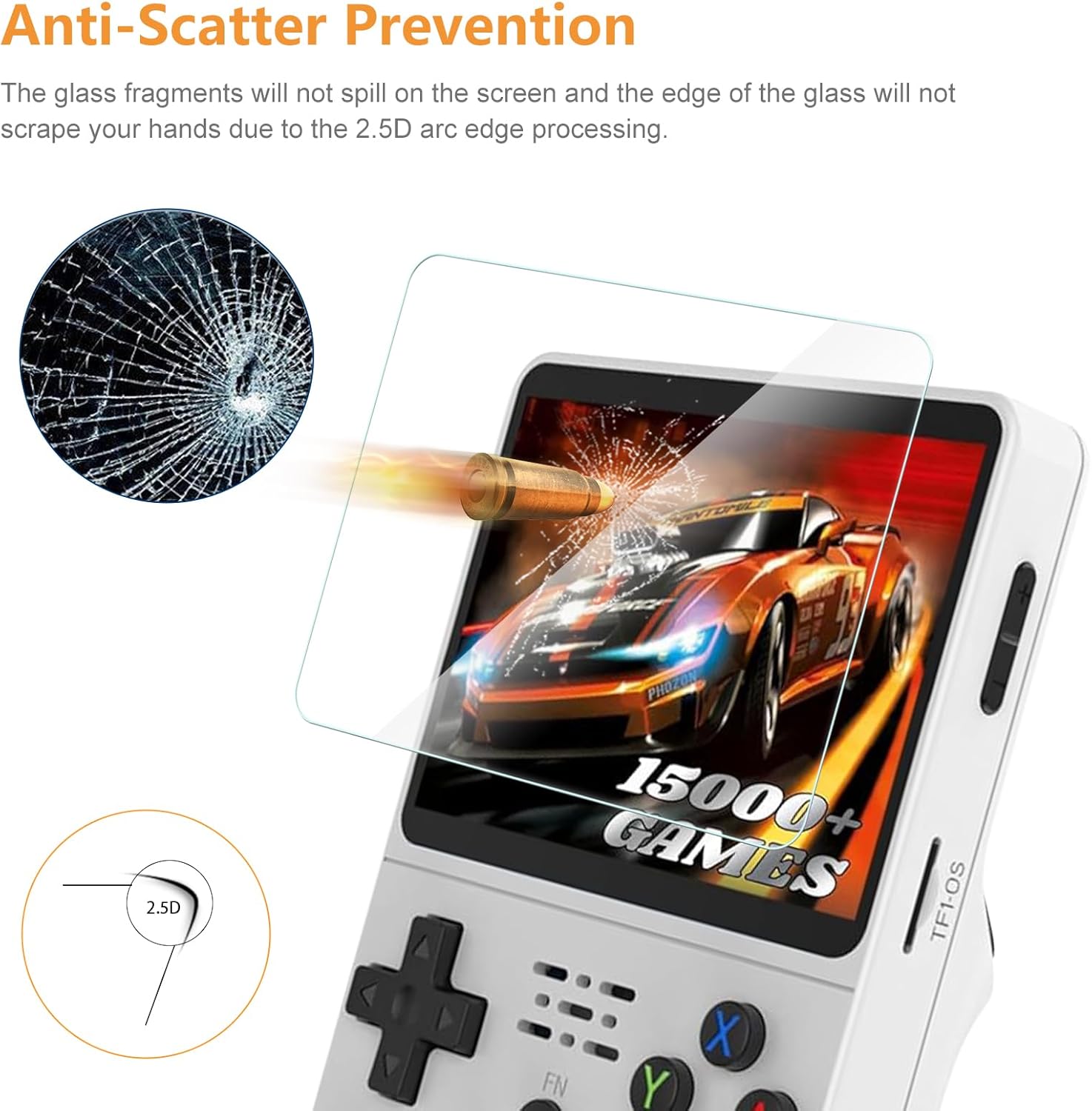 3 IN 1 Carrying Storage Case w - đánh giá và giá Screen Protector Tempered Glass Console