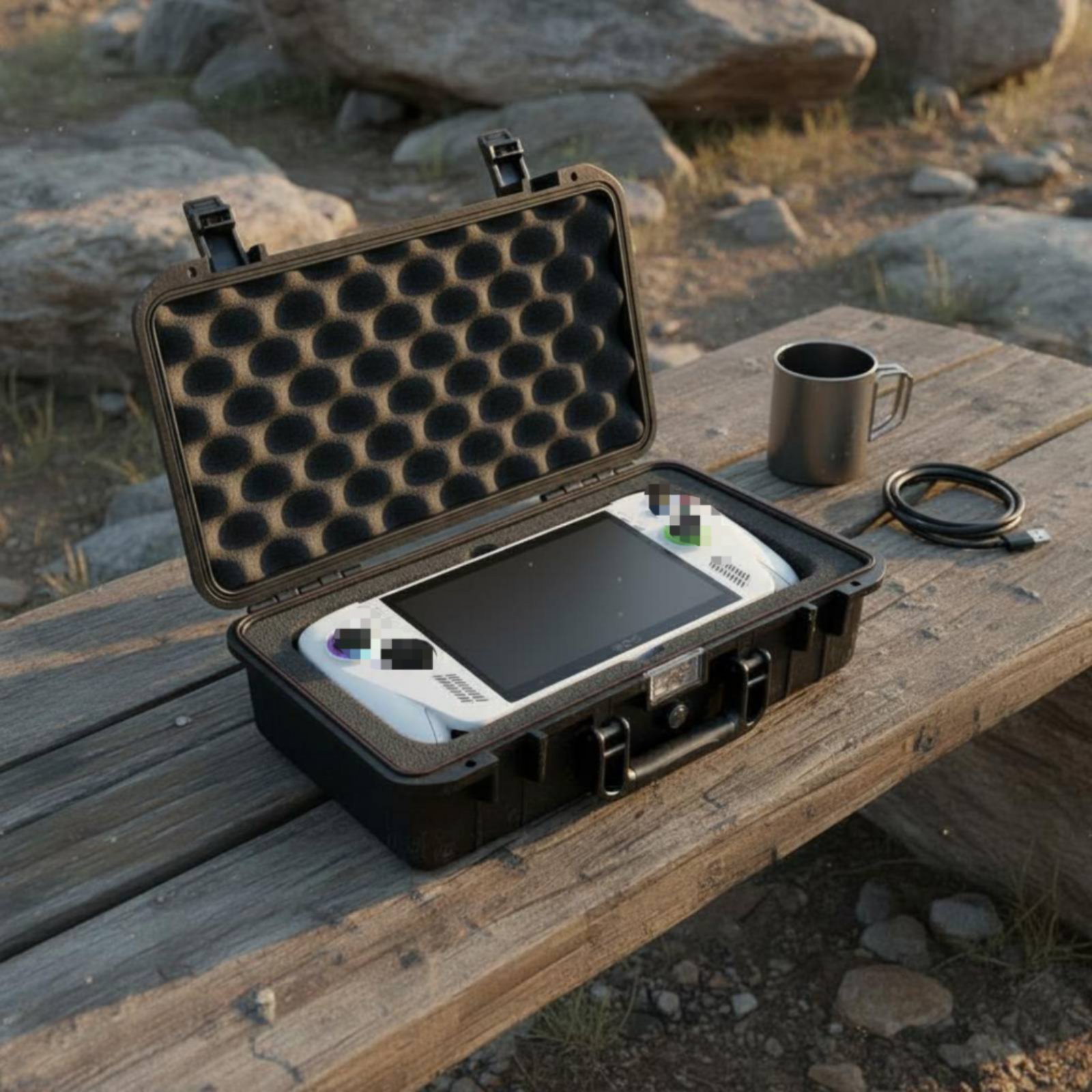 Hard Shell Console Case Shock  - đánh giá và giá Handheld Game Console Case Travel