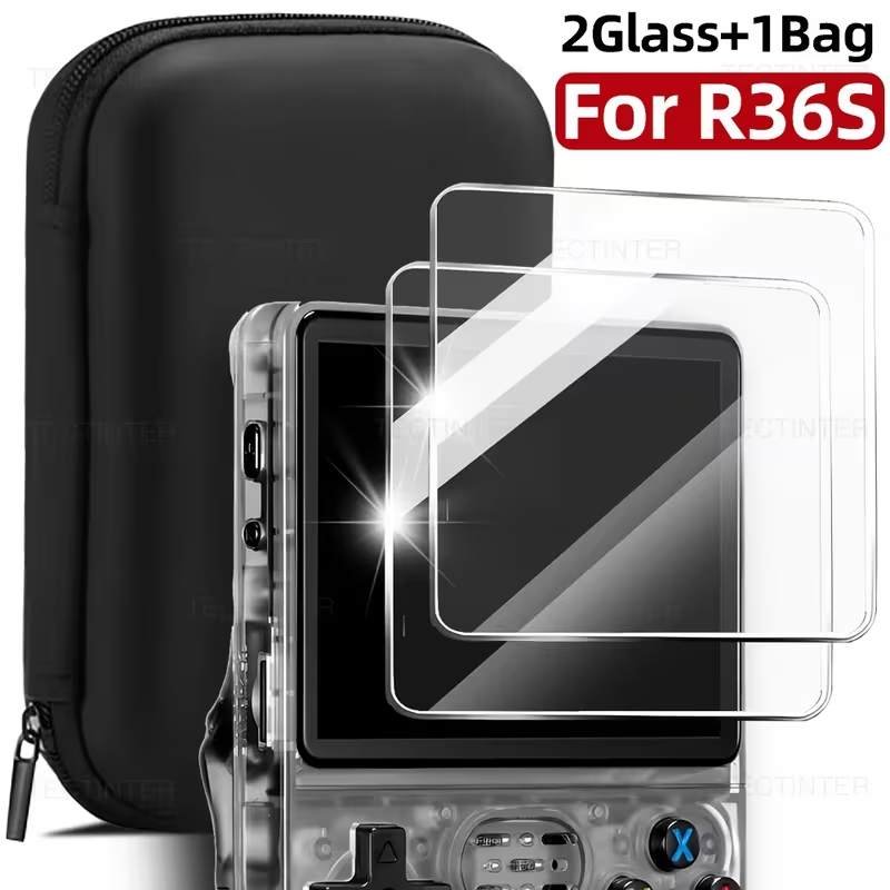 3 IN 1 Storage bag+Glass Tempe - đánh giá và giá Screen Protector Tempered Glass Console