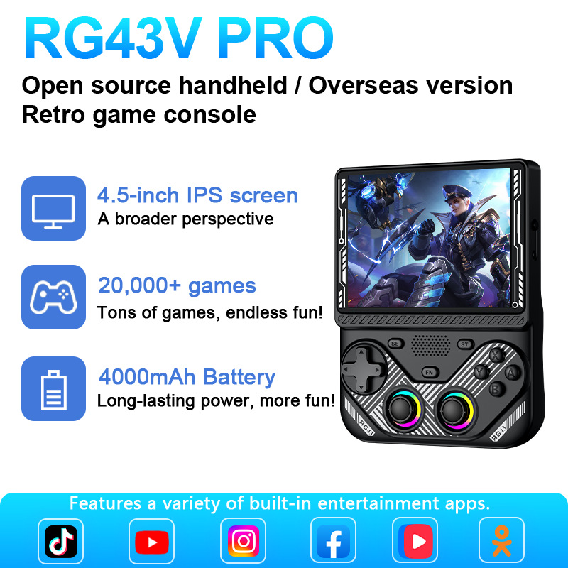 Rg43v Pro Handheld Gaming Cons - đánh giá và giá Retro Game Console Hdmi Tv Output