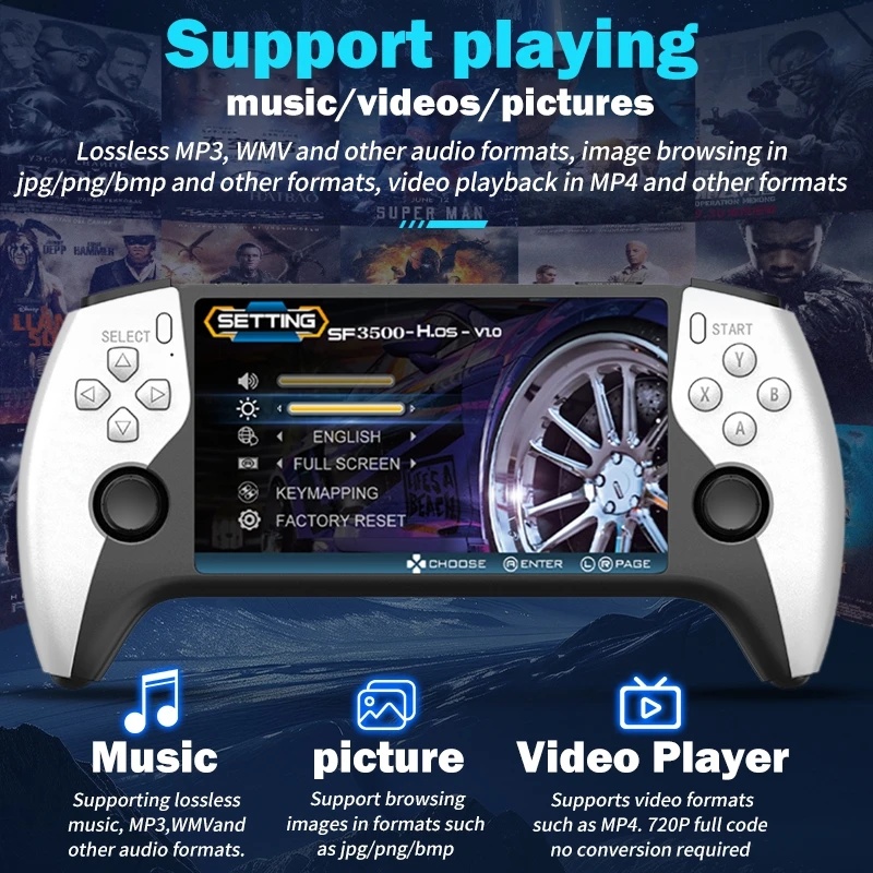SF3500 Handheld Video Game Con - đánh giá và giá Retro Game Console Hdmi Tv Output