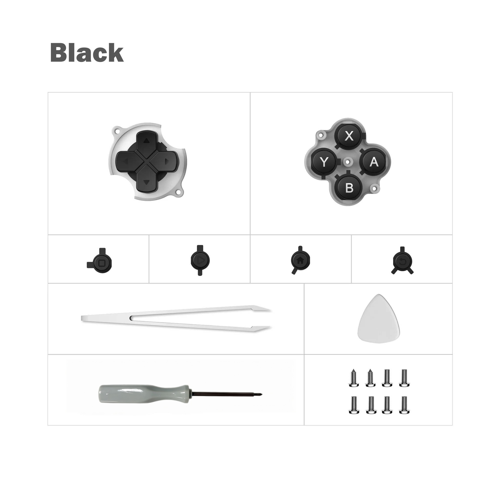 Retroid Pocket Nova DIY Mod Ki - đánh giá và giá Replacement Buttons Dpad Shell Mod