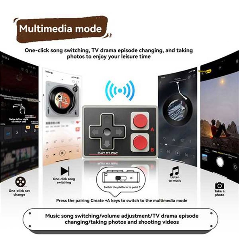 Y44A Bluetooth Mini Game Contr - đánh giá và giá Wireless Retro Controller Bluetooth Gamepad