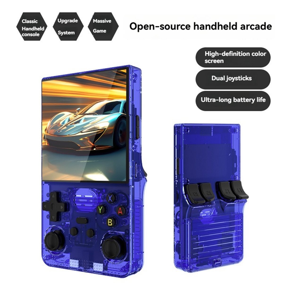 Promotion R39MAX Open Source R - đánh giá và giá Open Source Retro Game Console 4 Inch