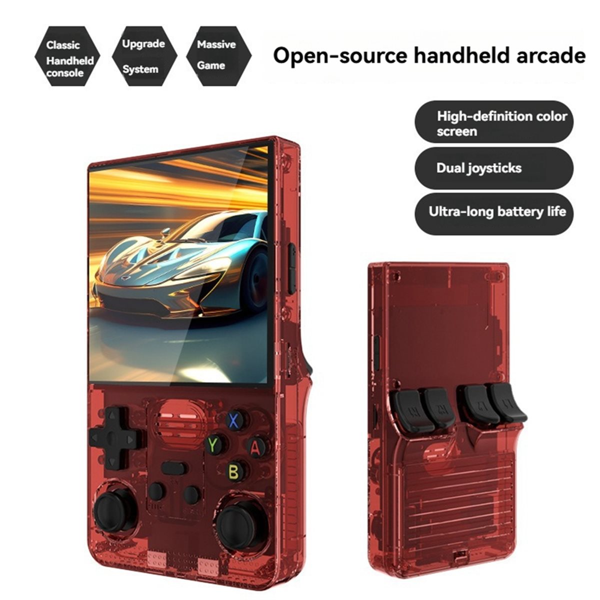 Promotion R39MAX Open Source R - đánh giá và giá Open Source Retro Game Console 4 Inch